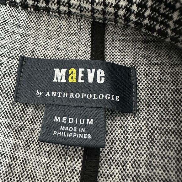 Anthropologie Maeve Blazer Women Medium Collegiate Knit Plaid Preppy Academia - Picture 10 of 14